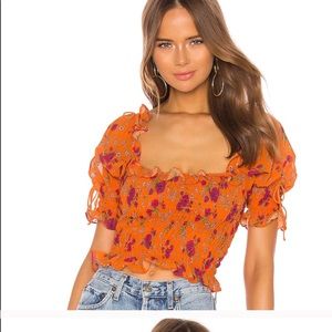 For Love and Lemons Size XS Orange Top main image 1